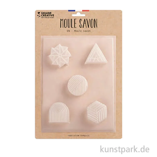 Artikelbild 1 des Artikels “Gießform - Seifen, 5 moderne Designs, 23 x 29 x 1,5 cm “