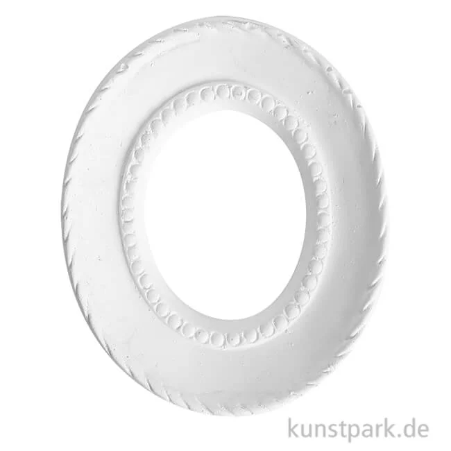 Artikelbild 1 des Artikels “Gipsrahmen - Oval mit Seil, 80 x 65 x 15 mm “