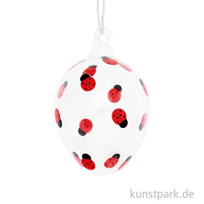 Artikelbild 1 des Artikels “Glas Ei - Marienkäfer “