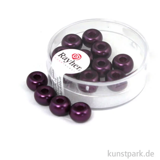 Artikelbild 1 des Artikels “Glas-Großlochradl verwachst - 9 mm - 14 Stück Pflaume“