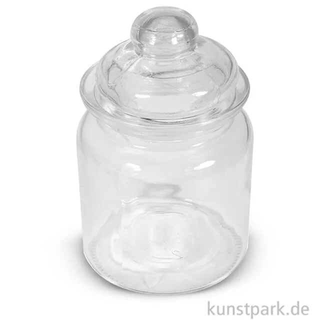 Artikelbild 1 des Artikels “Glas mit Glasdeckel, Höhe 12,5 cm, 280 ml “