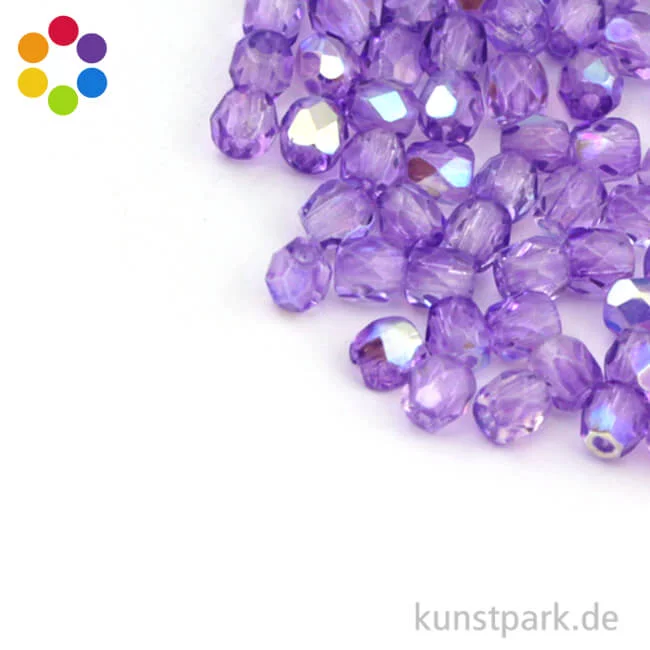 Artikelbild 1 des Artikels “Glas Schliffperlen irisierend - 3 mm - 100 Stück “