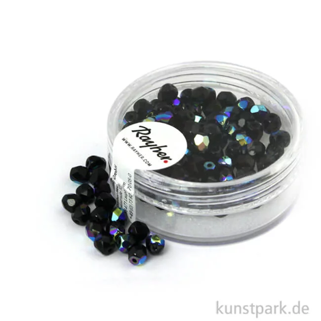 Artikelbild 1 des Artikels “Glas Schliffperlen irisierend - 4 mm - 100 Stück Dose | Onyx“
