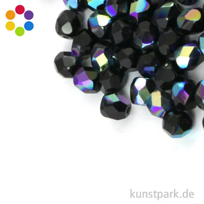 Artikelbild 1 des Artikels “Glas Schliffperlen irisierend - 4 mm - 100 Stück “