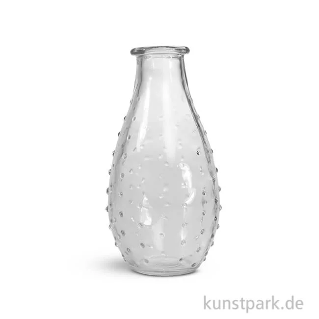 Artikelbild 1 des Artikels “Glas Vase mit Punkten, 7cm Durchmesser, Höhe 14 cm “