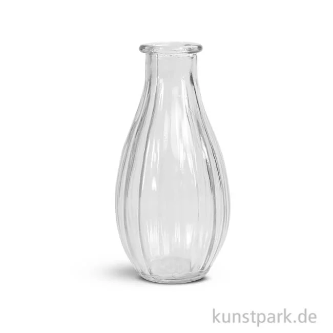 Artikelbild 1 des Artikels “Glas Vase mit Streifen, 7cm Durchmesser, Höhe 14 cm “