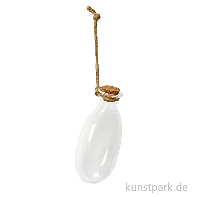 Artikelbild 1 des Artikels “Glasfläschchen zum Hängen, 9 x 4 x 3 cm “
