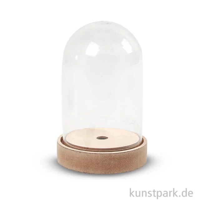 Artikelbild 1 des Artikels “Glasglocke mit Holzfuß 12,5 cm“