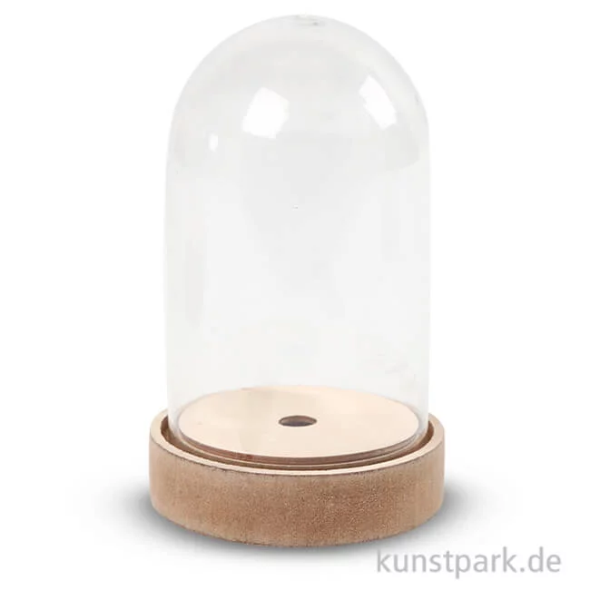 Artikelbild 1 des Artikels “Glasglocke mit Holzfuß 18 cm“