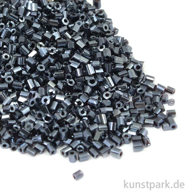 Artikelbild 1 des Artikels “Glasstifte mit Silbereinzug Blutstein - 2x2 mm, 16g Dose “