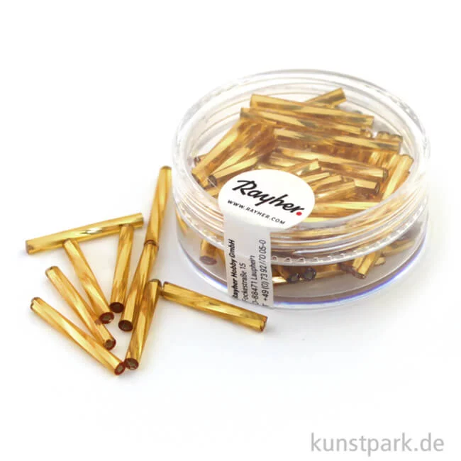 Artikelbild 1 des Artikels “Glasstifte Twistet mit Silbereinzug Dose | Gold - 20 mm - 13g“