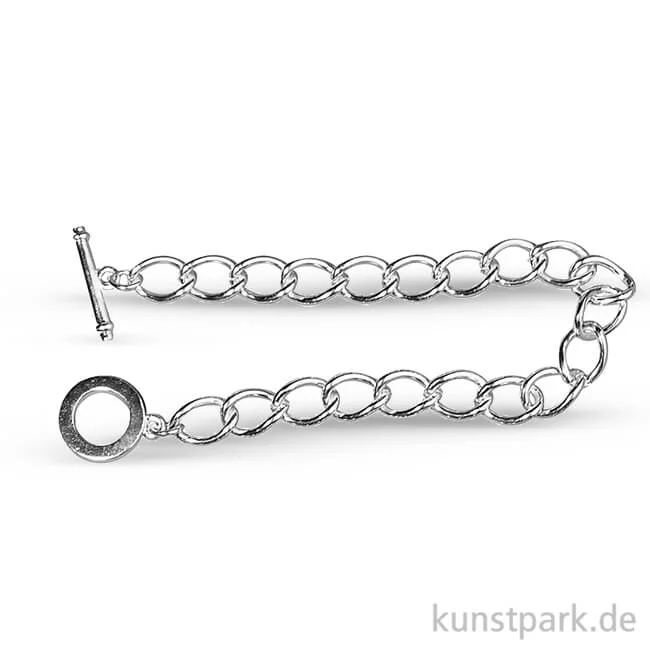 Artikelbild 1 des Artikels “Gliederarmband mit Knebelverschluss, 18 cm Länge “