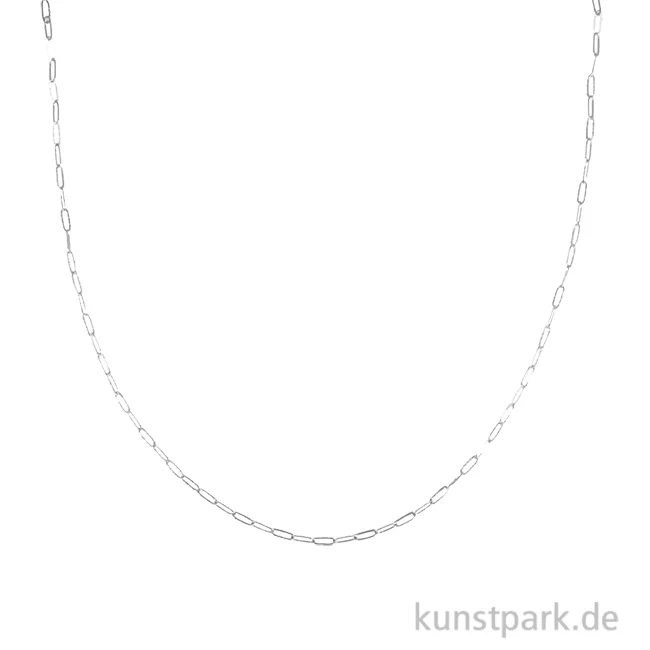 Artikelbild 1 des Artikels “Gliederkette Paperclip geprägt, Silber, 1,2 x 5,4 x 15 mm, Länge 80 cm “