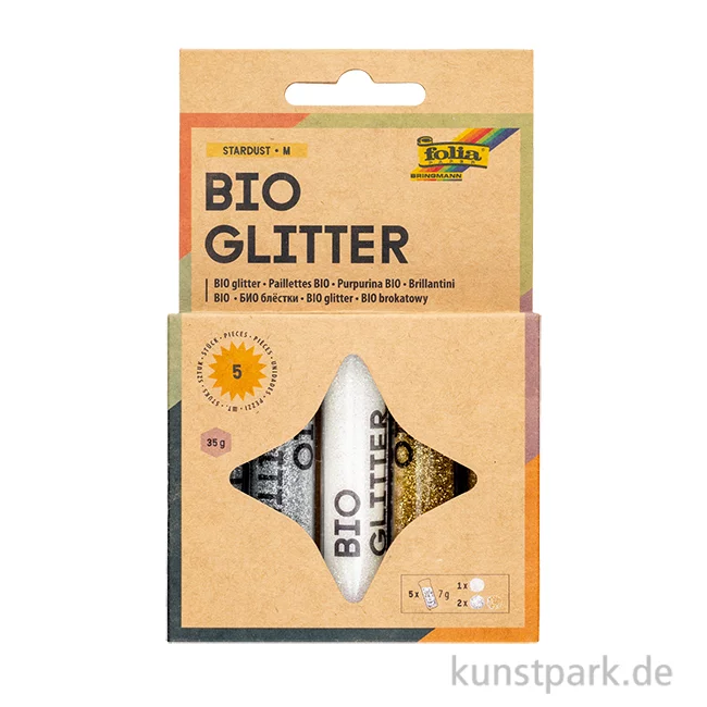 Artikelbild 1 des Artikels “Glitter Mix STARDUST, Gold, Silber, Weiß, 5 x 7g “