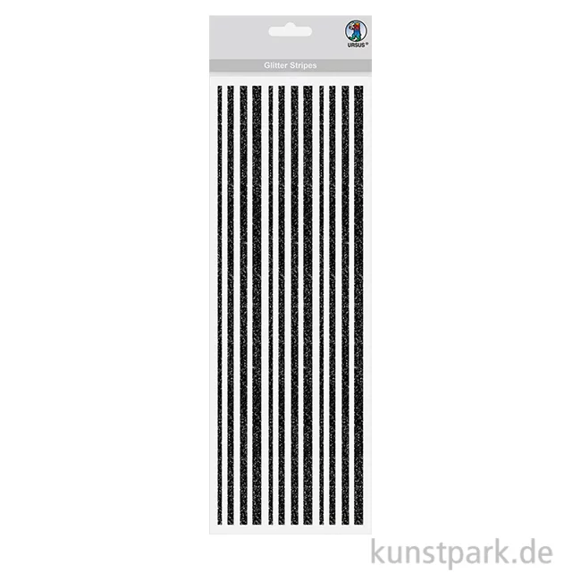 Artikelbild 1 des Artikels “Glitter Stripes - Glitzerstreifen aus Glitzerfolie, Schwarz “