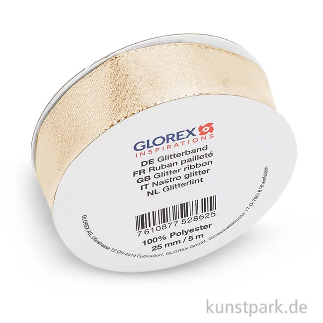 Artikelbild 1 des Artikels “Glitterband gold, 5m 25 mm“