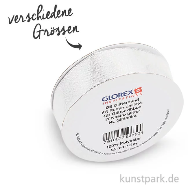 Artikelbild 1 des Artikels “Glitterband silber, 5m “