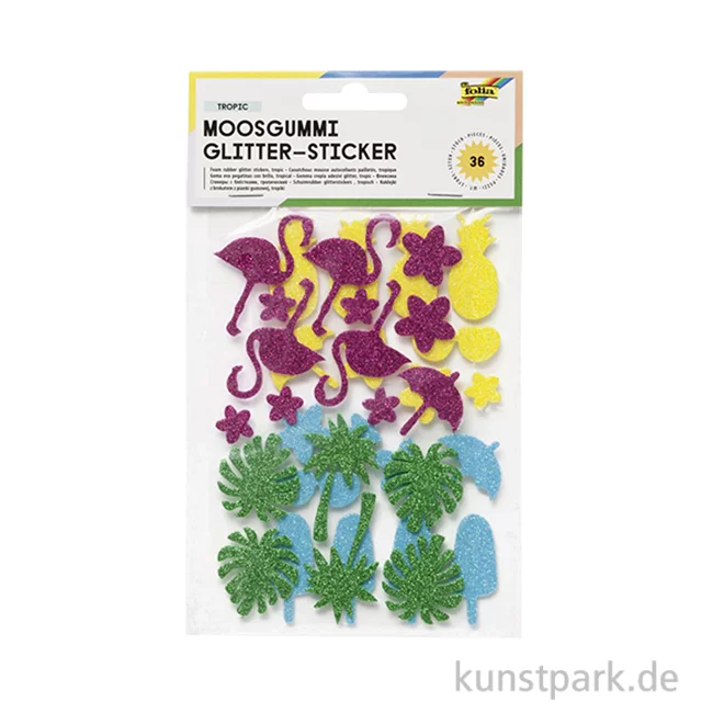 Artikelbild 1 des Artikels “Glitter-Sticker aus Moosgummi - TROPIC “