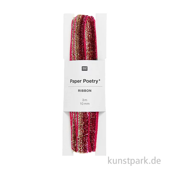 Artikelbild 1 des Artikels “Glitzerband - Pink Gold Silber, 10 mm x 3 Meter “