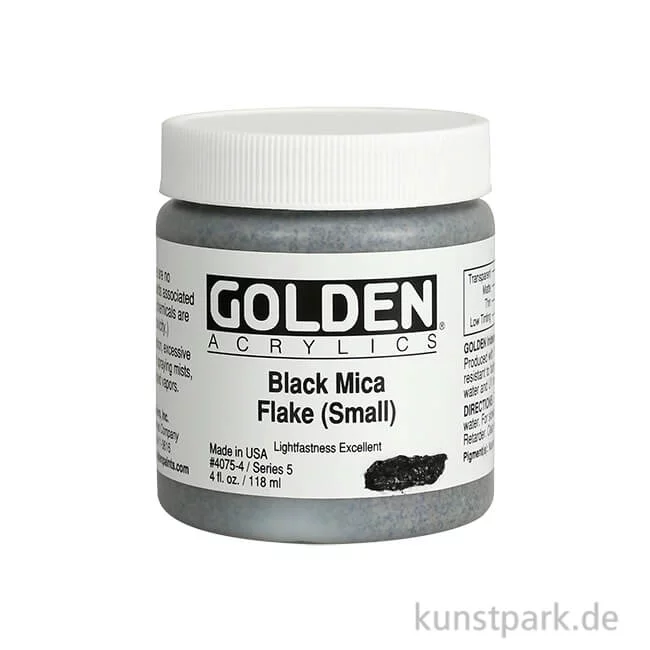 Artikelbild 1 des Artikels “GOLDEN Irisierende Acrylfarbe - 4075 Schwarze Flocken (klein), 119 ml “