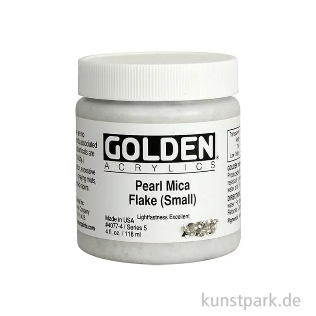 Artikelbild 1 des Artikels “GOLDEN Irisierende Acrylfarbe - 4077 Perlmuttflocken (klein), 119 ml “