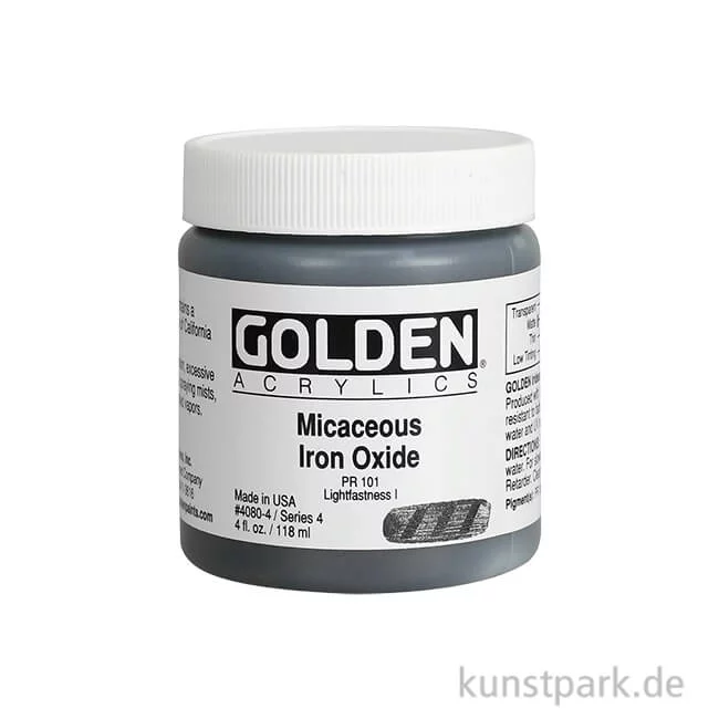 Artikelbild 1 des Artikels “GOLDEN Irisierende Acrylfarbe - 4080 Glimmerhaltiges Eisen-Oxid, 119 ml “