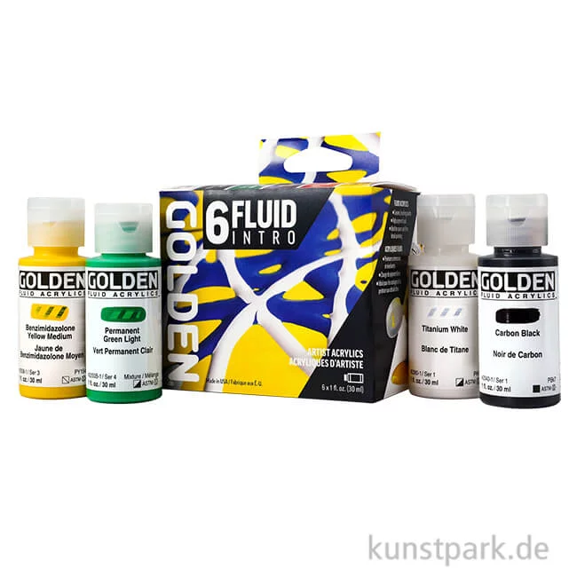 Artikelbild 1 des Artikels “GOLDEN Fluid Acryl - Intro Set, 6 x 30 ml “