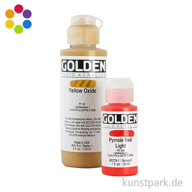 Artikelbild 1 des Artikels “GOLDEN Fluid Acrylics, Flüssige Acrylfarben “