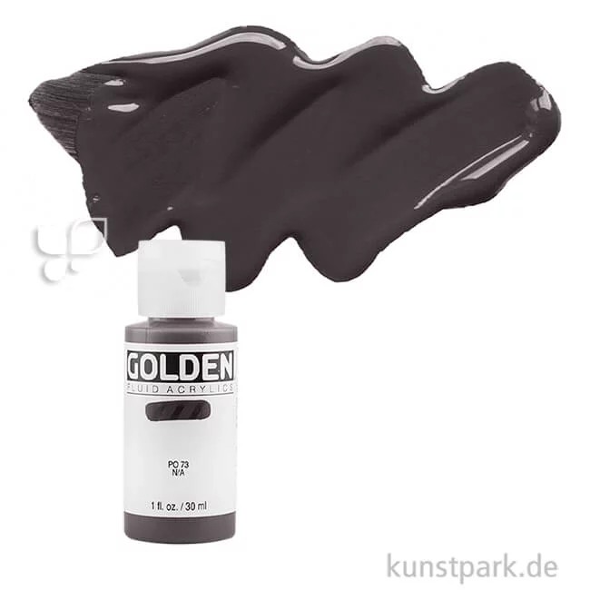 Artikelbild 1 des Artikels “GOLDEN Fluid Acrylics, Flüssige Acrylfarben 30 ml | 2010 Bone Black“