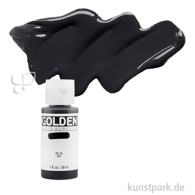 Artikelbild 1 des Artikels “GOLDEN Fluid Acrylics, Flüssige Acrylfarben 30 ml | 2040 Carbon Black“
