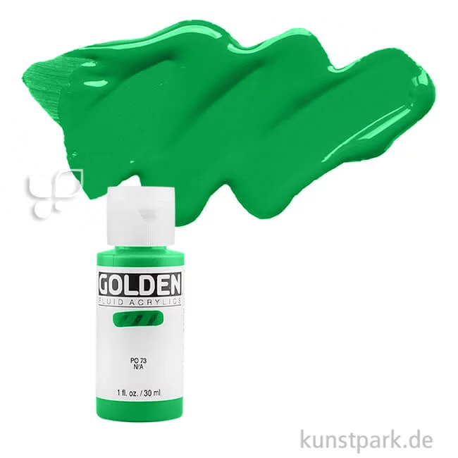 Artikelbild 1 des Artikels “GOLDEN Fluid Acrylics, Flüssige Acrylfarben 30 ml | 2275 Phthalo Green (Yellow Shade)“