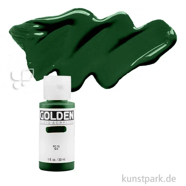 Artikelbild 1 des Artikels “GOLDEN Fluid Acrylics, Flüssige Acrylfarben 30 ml | 2440 Hist. Sap Green Hue“