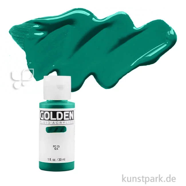 Artikelbild 1 des Artikels “GOLDEN Fluid Acrylics, Flüssige Acrylfarben 30 ml | 2443 Hist. Viridian Green Hue“