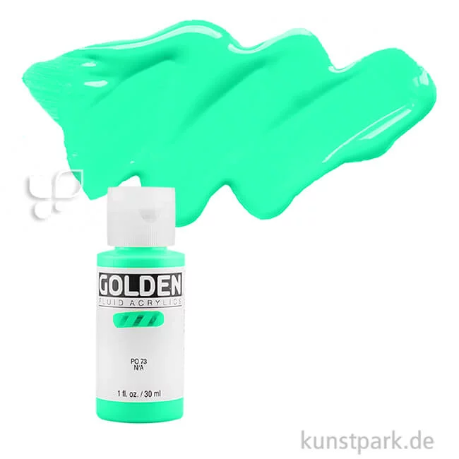 Artikelbild 1 des Artikels “GOLDEN Fluid Acrylics, Flüssige Acrylfarben 30 ml | 2493 Fluorescent Green“