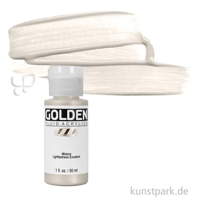 Artikelbild 1 des Artikels “GOLDEN Fluid Acrylics, Flüssige Acrylfarben 30 ml | 2456 Iridescent Pearl (Fine)“