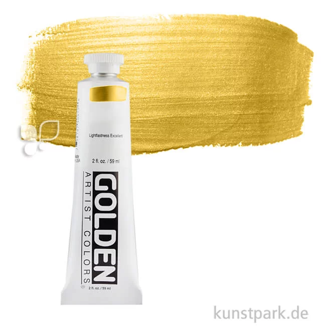 Artikelbild 1 des Artikels “GOLDEN Heavy Body Acrylfarben 59 ml | 4012 Iridescent Bright Gold (Fine)“