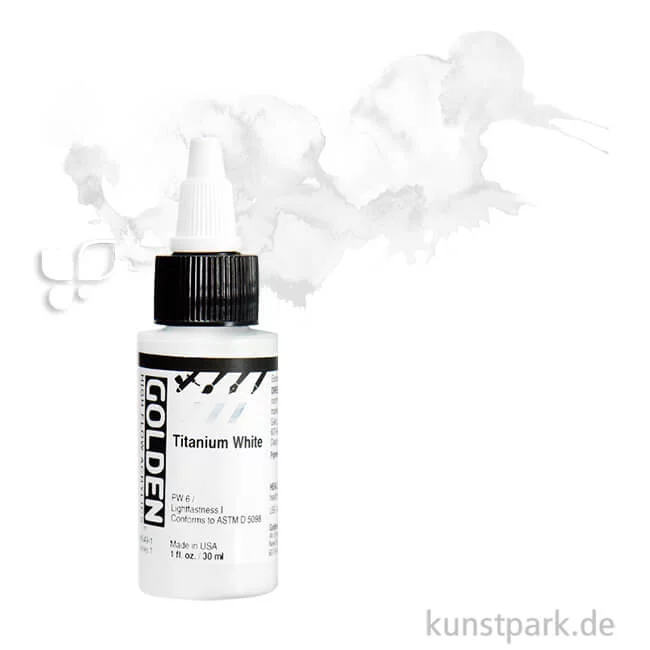 Artikelbild 1 des Artikels “GOLDEN High Flow Acrylfarben 30 ml Einzelfarbe | 8549 Titanium White“