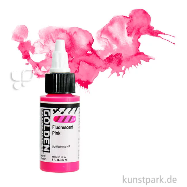 Artikelbild 1 des Artikels “GOLDEN High Flow Acrylfarben 30 ml Einzelfarbe | 8570 Fluorescent Pink“