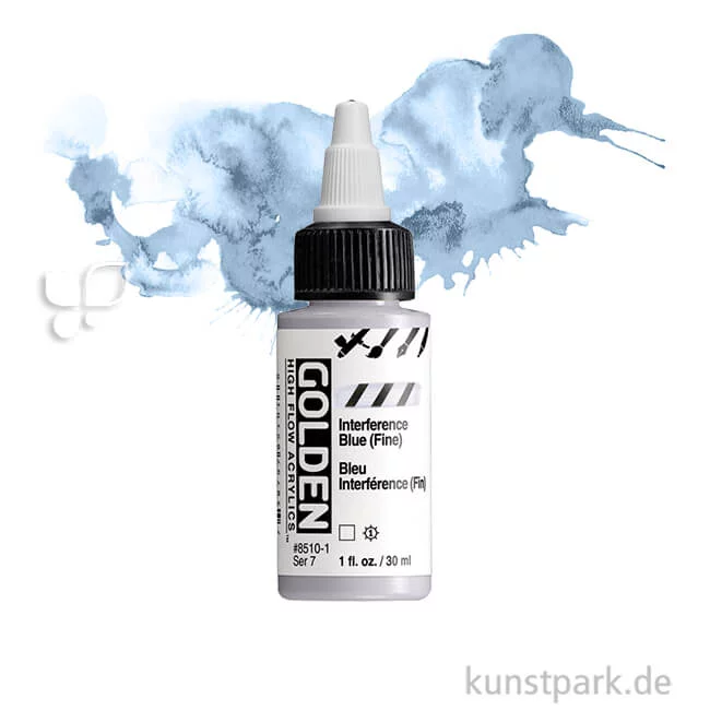 Artikelbild 1 des Artikels “GOLDEN High Flow Acrylfarben 30 ml Einzelfarbe | 8510 Interference Blue (Fine)“