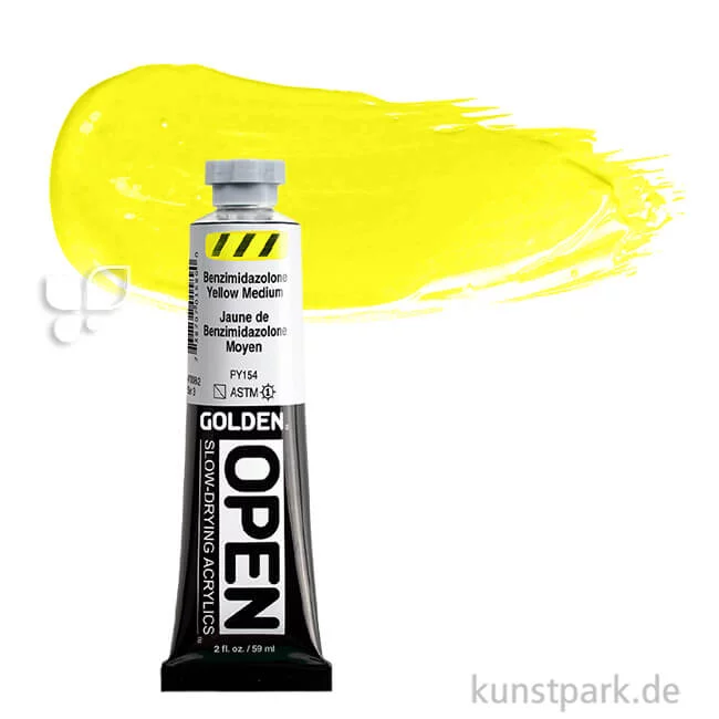 Artikelbild 1 des Artikels “GOLDEN Open Acrylfarben 59 ml | 7008 Benzi. Yellow Medium“