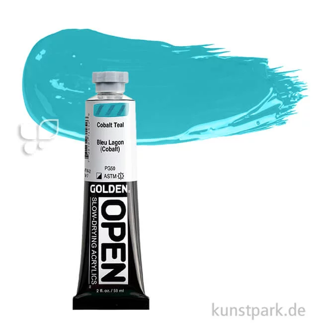 Artikelbild 1 des Artikels “GOLDEN Open Acrylfarben 59 ml | 7145 Cobalt Teal“