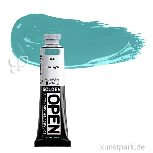 Artikelbild 1 des Artikels “GOLDEN Open Acrylfarben 59 ml | 7369 Teal“