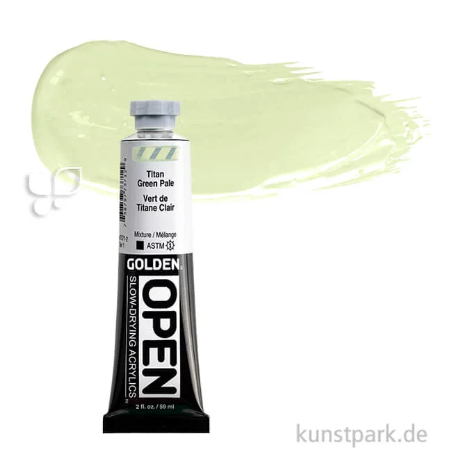 Artikelbild 1 des Artikels “GOLDEN Open Acrylfarben 59 ml | 7371 Titan Green Pale“