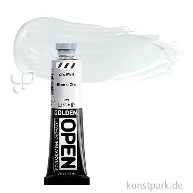 Artikelbild 1 des Artikels “GOLDEN Open Acrylfarben 59 ml | 7415 Zinc White“