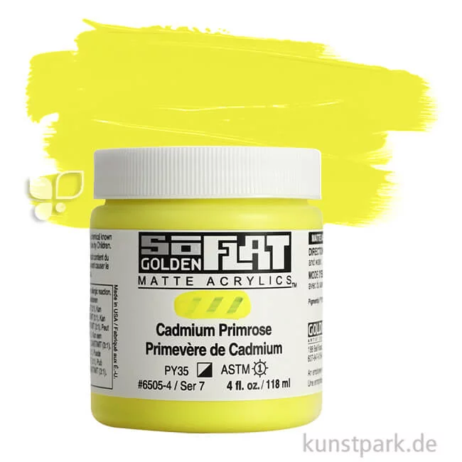 Artikelbild 1 des Artikels “GOLDEN SoFlat - Matte Acrylfarbe 118 ml | Cadmium Primrose“