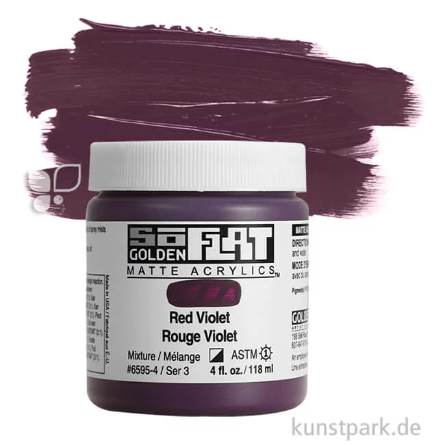 Artikelbild 1 des Artikels “GOLDEN SoFlat - Matte Acrylfarbe 118 ml | Red Violet“