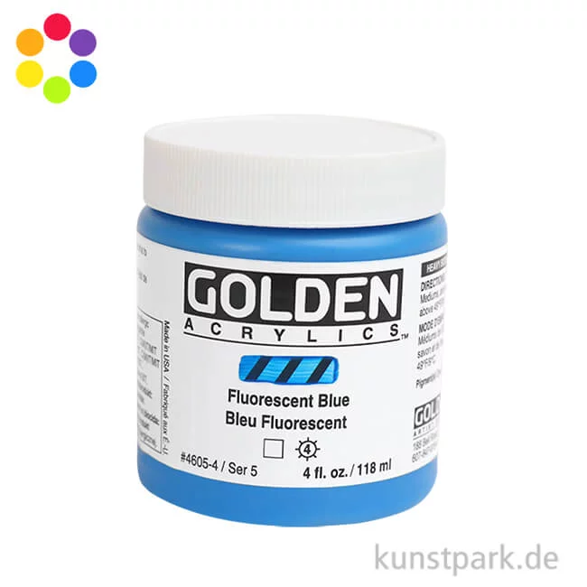 Artikelbild 1 des Artikels “GOLDEN Fluorescent Leuchtfarbe, Fluoreszierende Acrylfarbe, 119 ml “