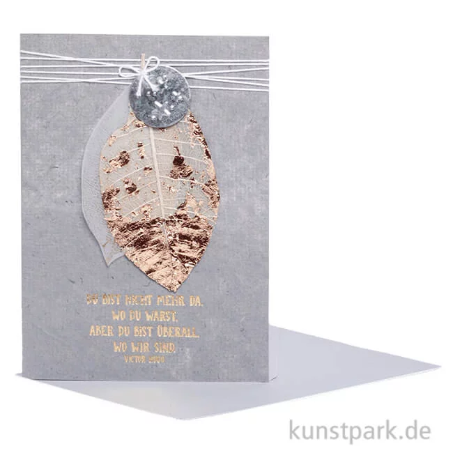Artikelbild 1 des Artikels “Good old friends - Blätter Trauerkarte, Du bist nicht mehr “