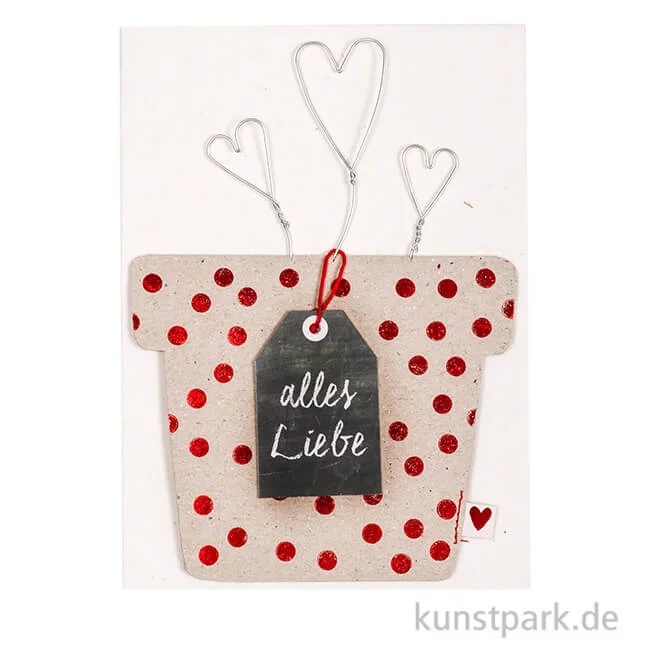Artikelbild 1 des Artikels “Good old friends - Blumentopf Karte, Alles Liebe “
