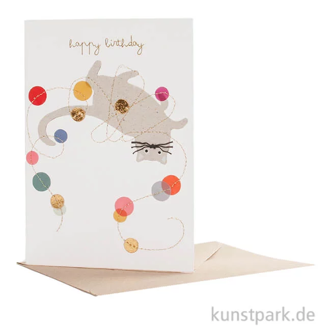 Artikelbild 1 des Artikels “Good old friends - Crazy Cat Karte, Happy Birthday “